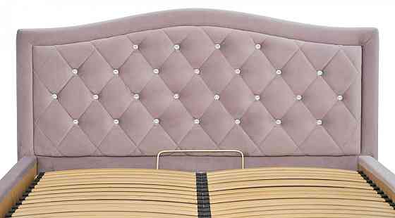 Кровать Двуспальная Scarlett VIP 180 х 190 см Riviera 65 С1 С дополнительной металлической цельносварной рамой Розовый Киев
