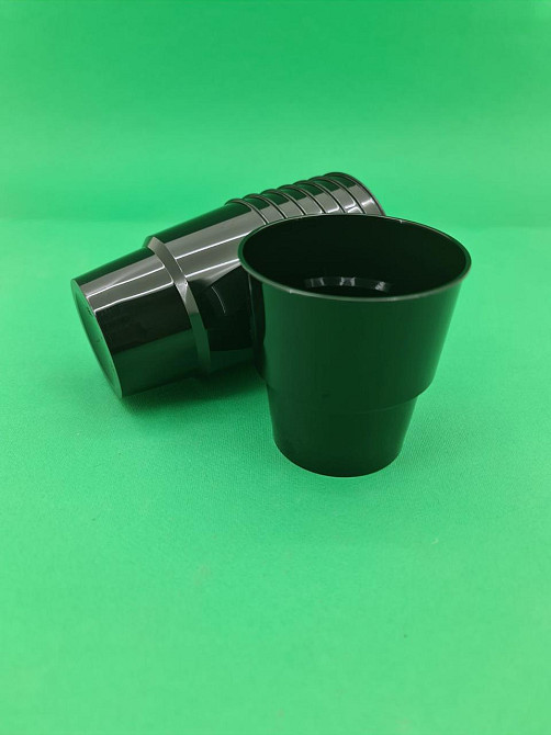 Стакан стеклоподобный (без ніжки) 200 гр чорний 36Х25 (25 шт) Харків - фото 1