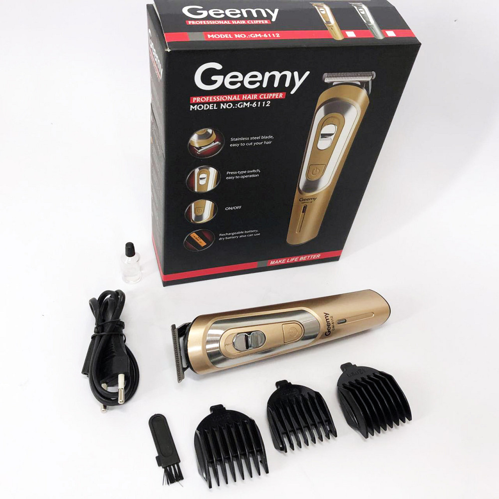 Профи машинка для стрижки волос GEMEI GM-6112, Машинка для стрижки волос домашняя YV-18 Львов - изображение 9
