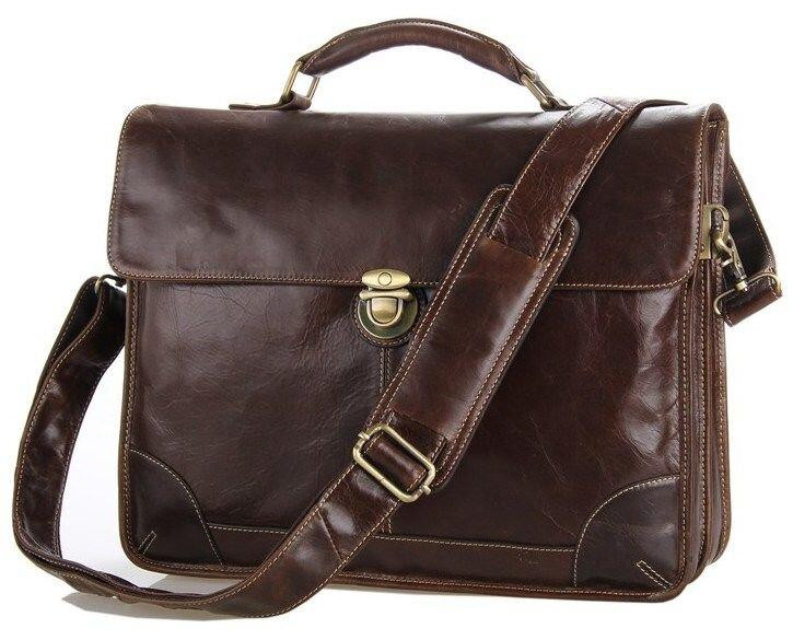 Сумка мужская для ноутбука Коричневая (Vintage) Киев - изображение 15