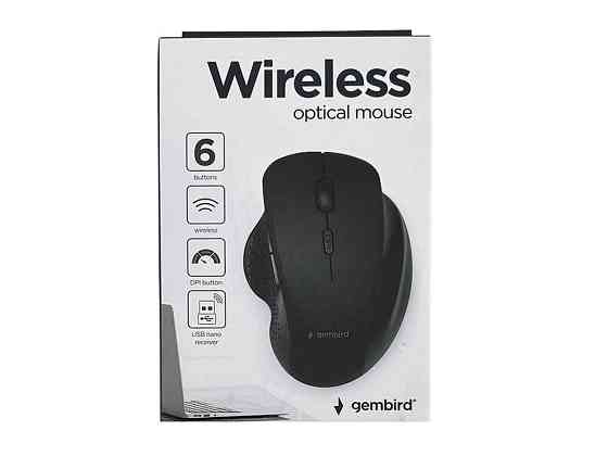 Мишка бездротова компютерна MUSW-6B-02 ТМ Gembird Київ