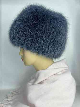 Шапка хутряна жіноча з песця Шарлотта Графітовий Харків