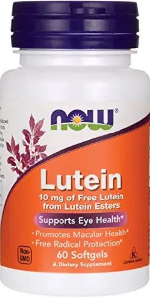 Лютеїн для зору Now Foods Lutein 10 мг 60 капс Київ - фото 1