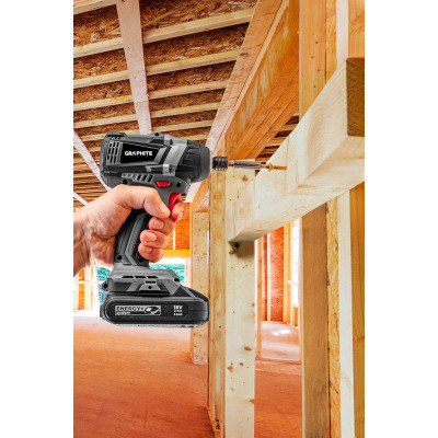 Гайковерт Graphite Energy+ 18V, бесщеточный, 2700об/мин, 200Нм, 3 скорости, 1.2кг (без АКБ и ЗУ) (58G024) Винница - изображение 8