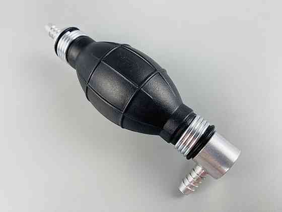 Ручний насос для перекачування рідини з клапаном масло-бензостійка гума алюмінієві наконечники d=8 мм Мукачево