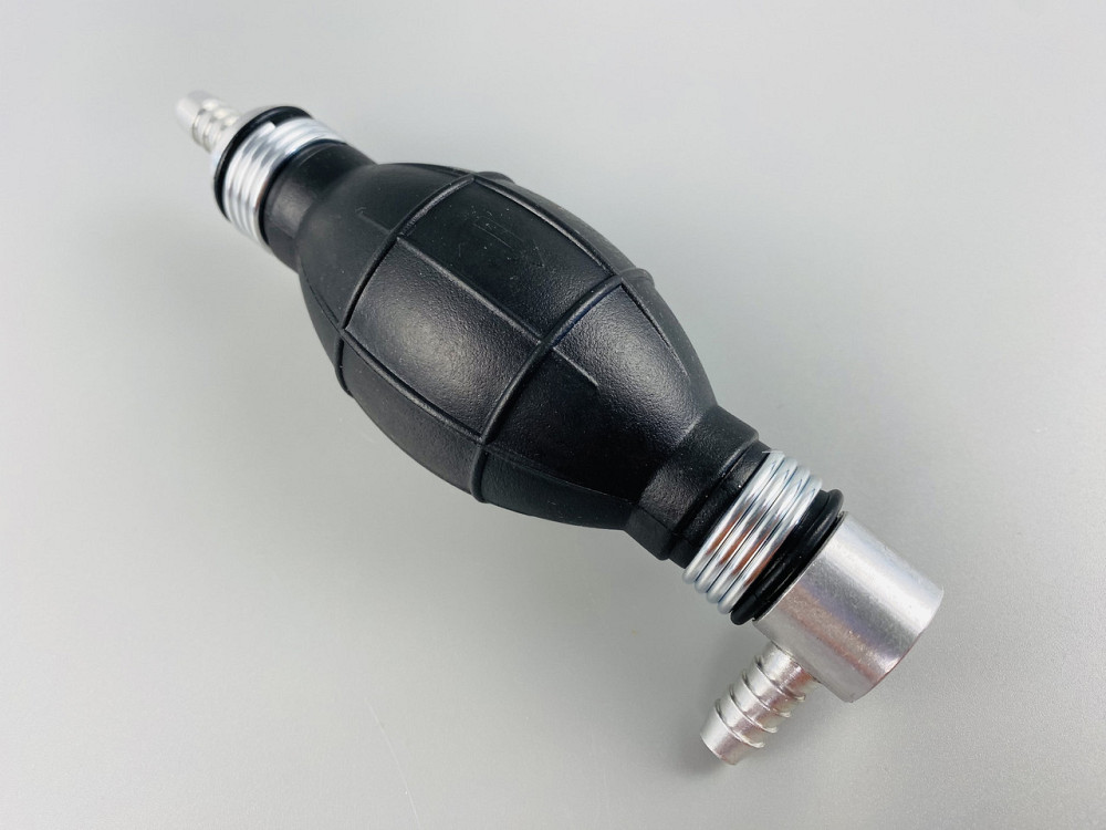 Ручний насос для перекачування рідини з клапаном масло-бензостійка гума алюмінієві наконечники d=8 мм Мукачево - фото 5