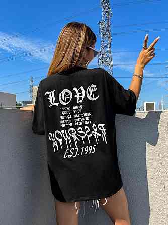 Футболка жіноча з принтом  44 Чорний 2634325303 Дніпро