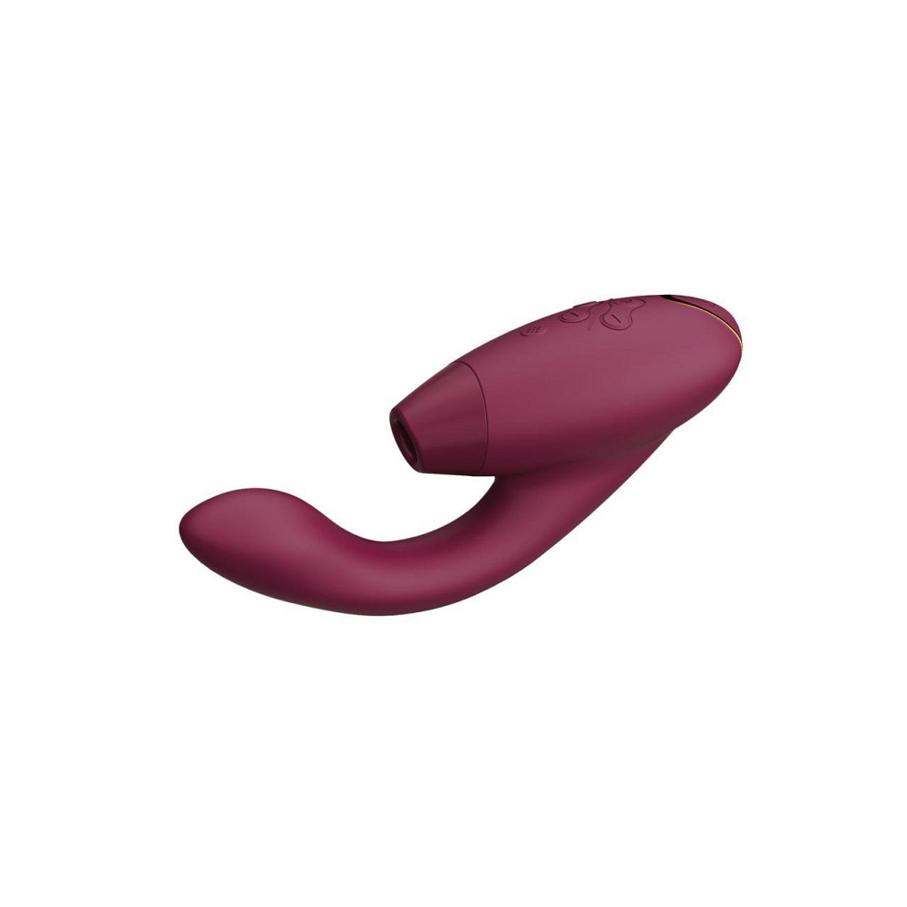 Двойной вакуумный клиторальный стимулятор с вибрацией Womanizer Duo 2 - Bordeaux, независимые моторы Sex Aura Киев - изображение 4
