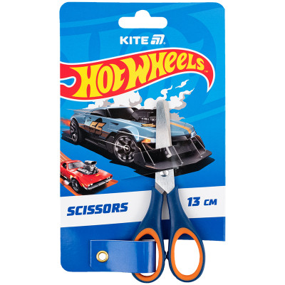 Ножиці Kite дитячі з гумовими вставками Hot Wheels 13 см (HW25-123) Вінниця - фото 1