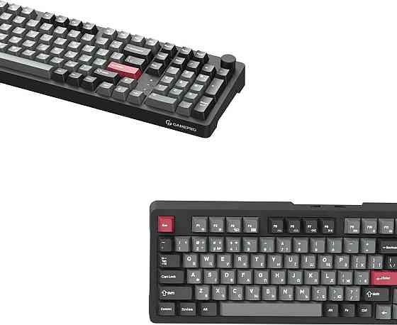 Клавіатура бездротова GamePro Asgard Drakkar Keychron Super Red Switch Black (MK305BK) ( 11600 ) Харків