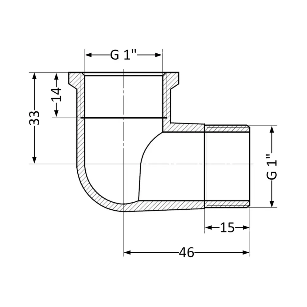 Кут Thermo Alliance Standart 1" ВН SD42025 Київ - фото 13