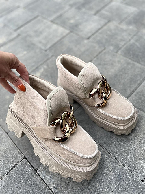 Marko Жіночі черевики DE MARKO бежеві замша натуральна весна-осінь 37р. 38р. (4799) Коломыя - изображение 2