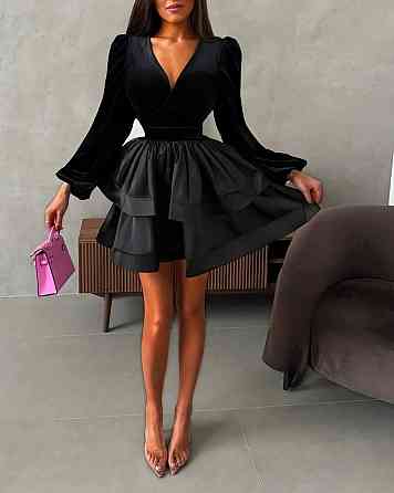 Жіноча сукня (бархат+дабл шовк) Одеса