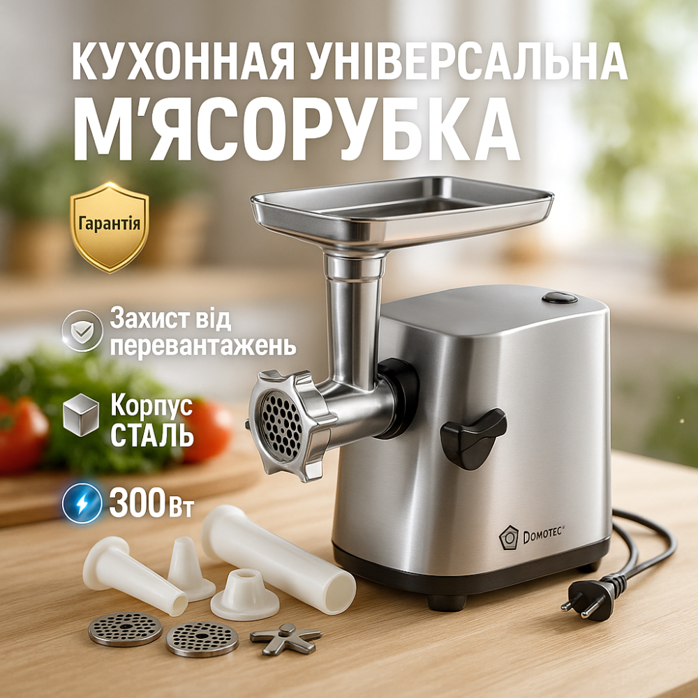 Мясорубка для интенсивного использования, Электромясорубка для кухни, Электромясорубка бюджетная AH-30 Львов - изображение 18