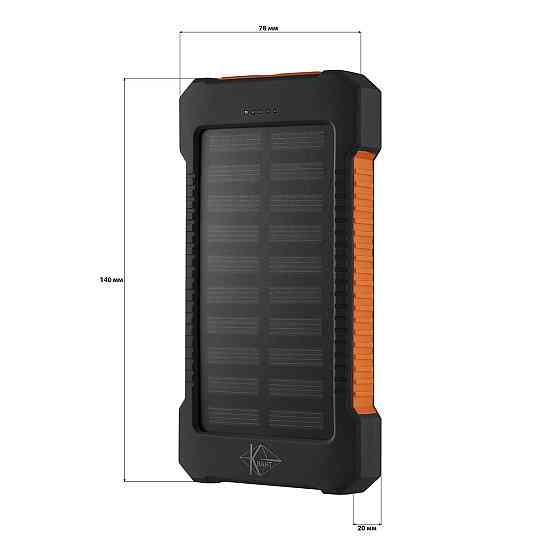 УМБ PowerBank с солнечной панелью, повербанк КВАНТ SC18 10000mAh Киев