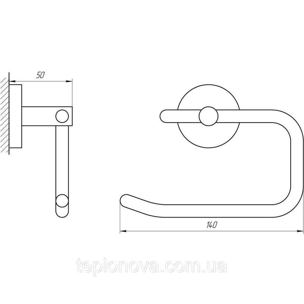 Тримач туалетного паперу Perfect Sanitary Appliances SP 8116 Чернівці - фото 2