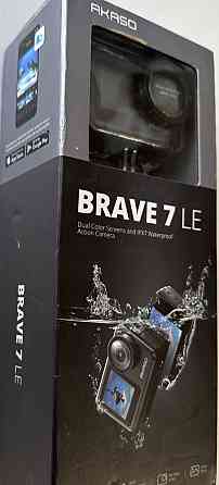 Екшн-камера нова запакована з Європи AKASO BRAVE 7 LE,4K/30 кадрів в секунду 20-мегапіксельна підводна Київ