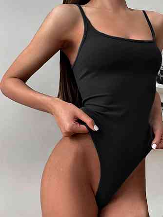 Жіночий стильний привабливий боді на кнопках натуральний кулір Чорний Одеса