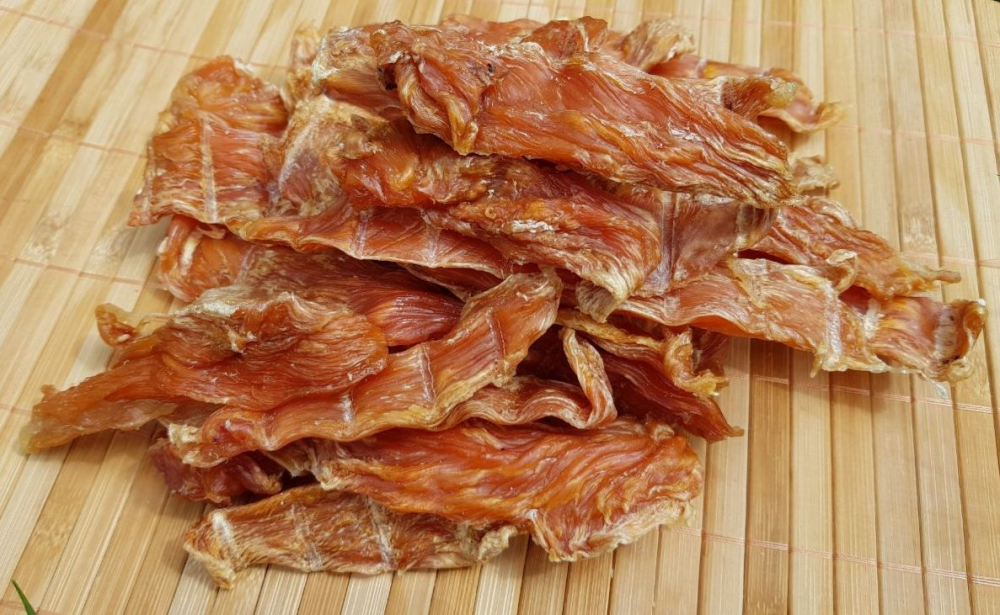 Натуральное лакомство для собак филе курицы сушеное премиум 