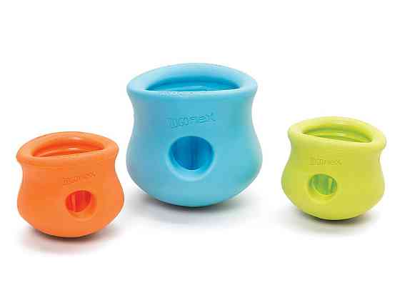 Игрушка головоломка для собак с тайником для лакомств West Paw Toppl Treat Toy Large (Вест Пав Топпи) Маленький - 8 см., Зеленый Запорожье