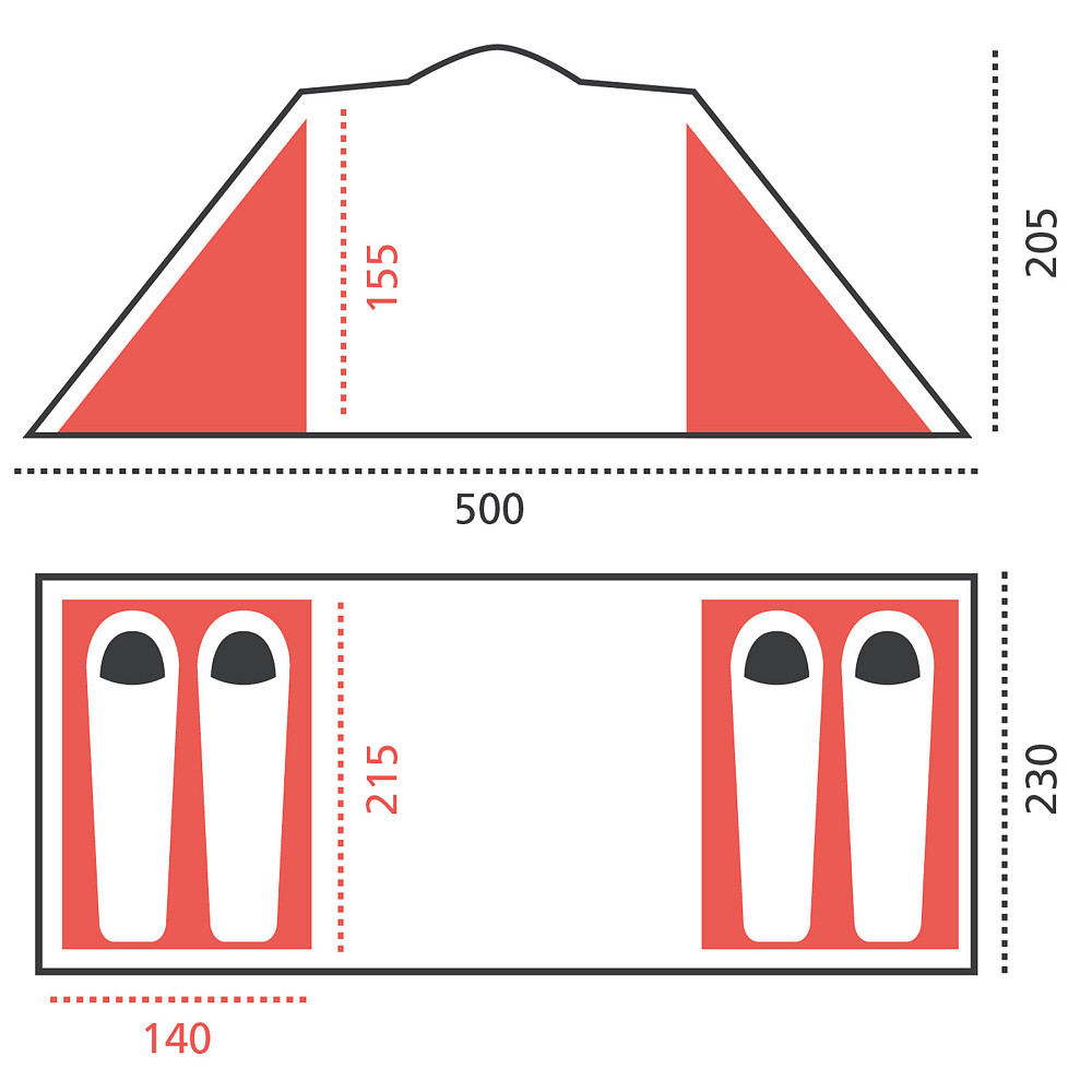 Намет Grand Canyon Atlanta 4 Mojave Desert (330031) Вінниця - фото 9