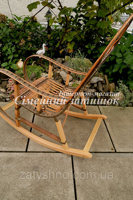 Кресло качалка светло коричневая Киев - изображение 4