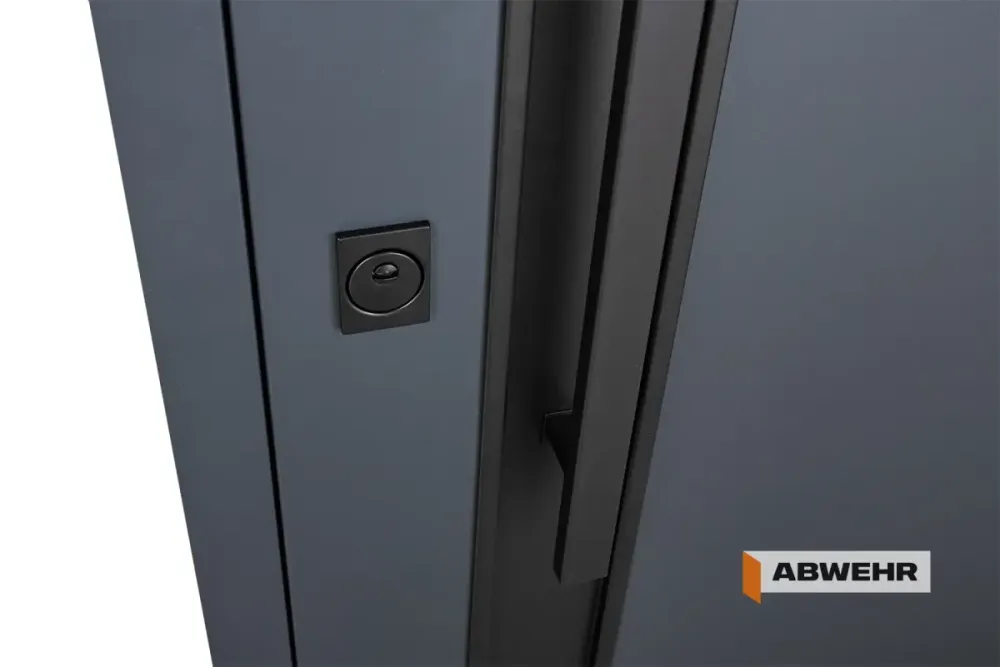 Двері вуличні, модель 591 Pulse RAL 7021Т/ВСМ мдф+vinorit Білий З ТЕРМОРОЗРИВОМ 860 Київ - фото 5