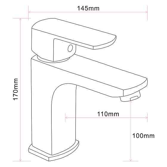 Змішувач для умивальника Globus Lux ALFA GLAL-0401 (000031796) Київ