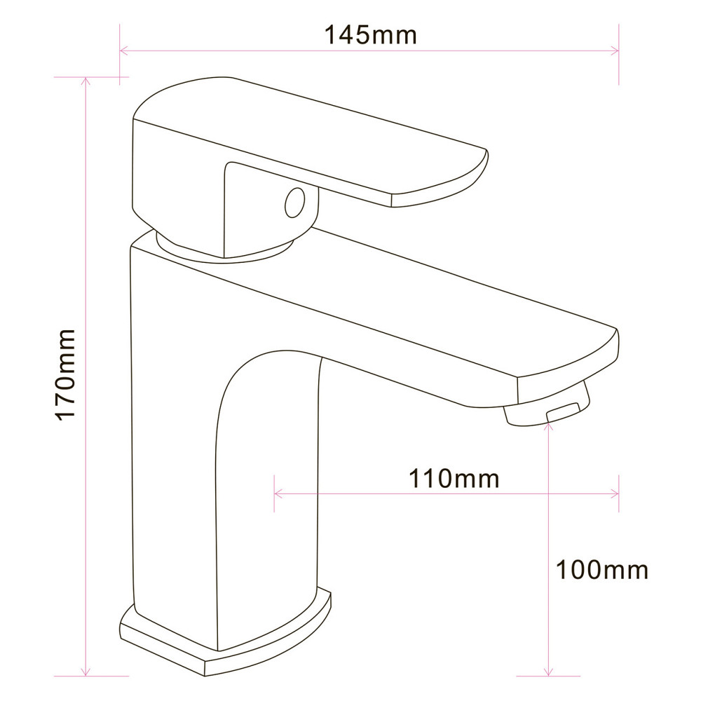 Змішувач для умивальника Globus Lux ALFA GLAL-0401 (000031796) Київ - фото 2