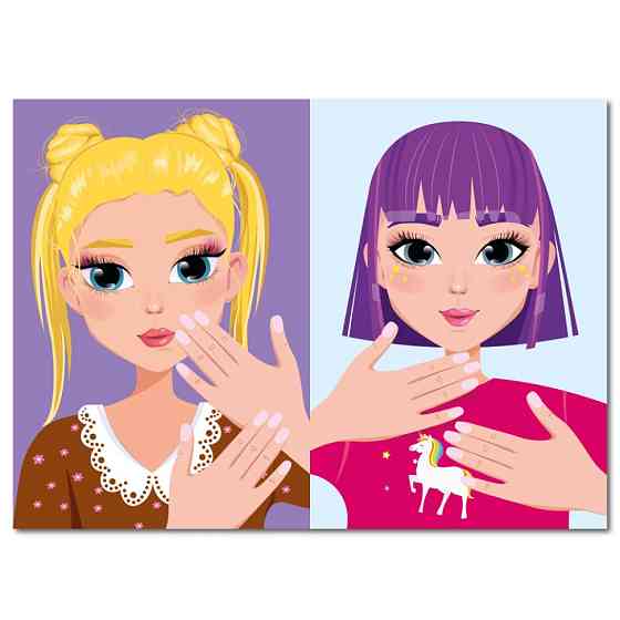 Дитяча книжка з наліпками студія краси "Nail art accesories" РМ-76-04 Вінниця