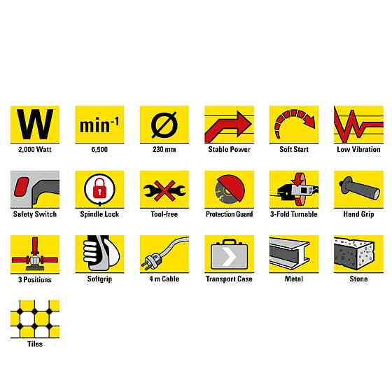 Угловая шлифмашина Trotec PAGS 10-230 + кейс (4440000105) Вінниця