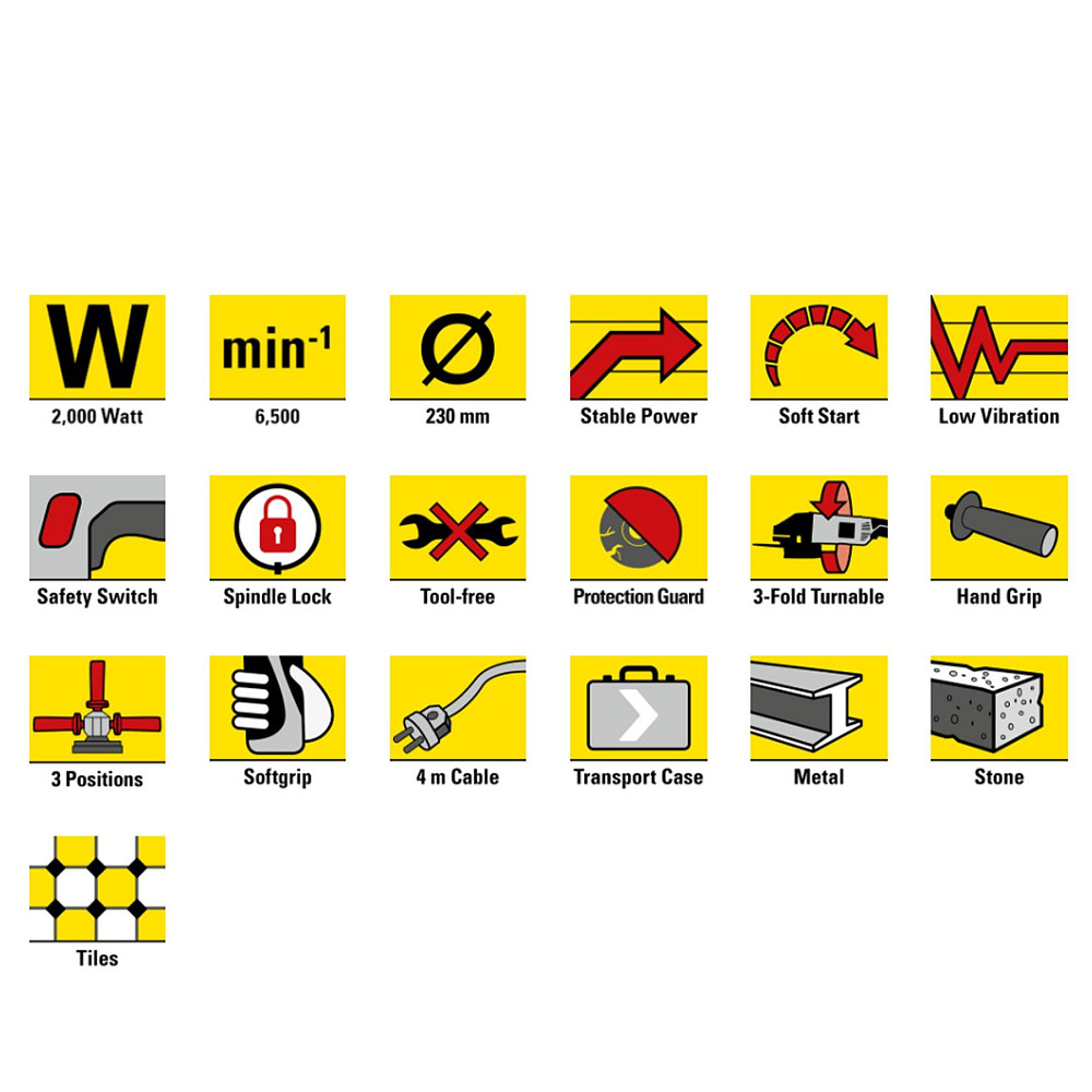 Угловая шлифмашина Trotec PAGS 10-230 + кейс (4440000105) Винница - изображение 2