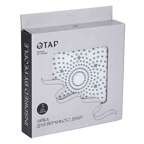 Лійка для верхнього душу Qtap Hlavova D 230 мм округла QTHLA107CRM45787 Chrome/White Київ