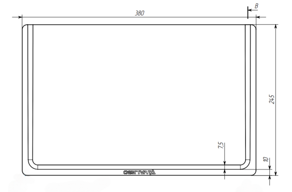 Дошка обробна TM Valeso, дуб (380x245x18 мм) (для мийок SHERLIT) Коломыя - изображение 2