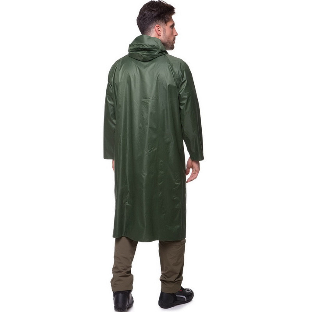 Плащ-дождевик ПВХ на молнии и кнопках размер L-XL оливковый Киев - изображение 2
