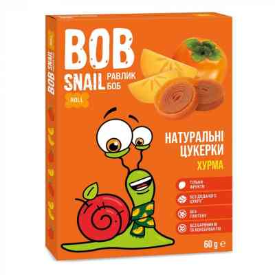 Цукерка Bob Snail Равлик Боб Хурма, 60 г (4820219341536) Вінниця