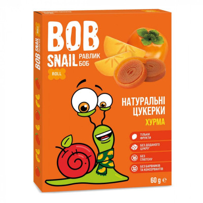 Конфета Bob Snail Улитка Боб Хурма, 60 г (4820219341536) Винница - изображение 1