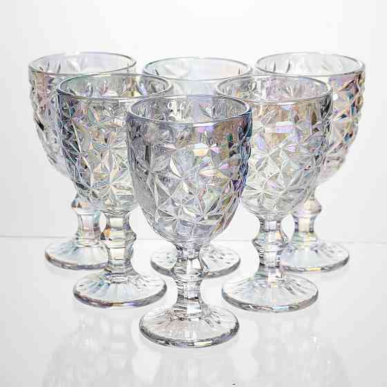 Набір келихів для вина 6 штук 240 мл винні келихи на ніжці скляні фужери для вина подарункові HP-19-174 Київ