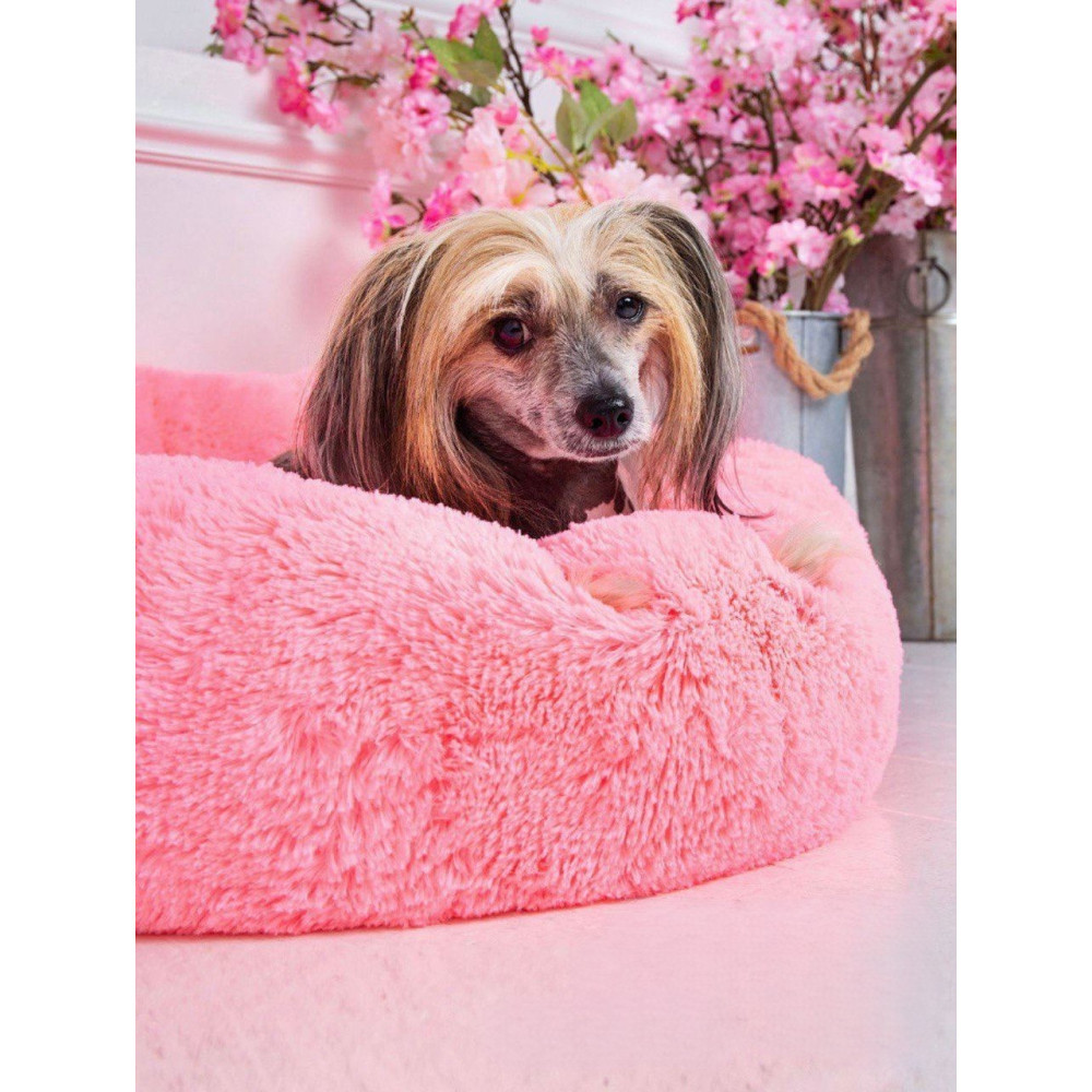 Лежанка для кошек и собак «Ворс» розовая 10046 3XL (100см) Киев - изображение 5
