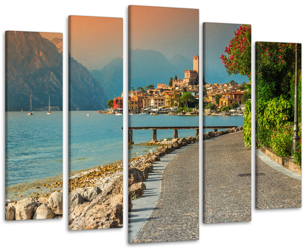 Модульная картина Городская набережная Природа Art-347_5 ( 80х118см ) 105x150 см Киев - изображение 1