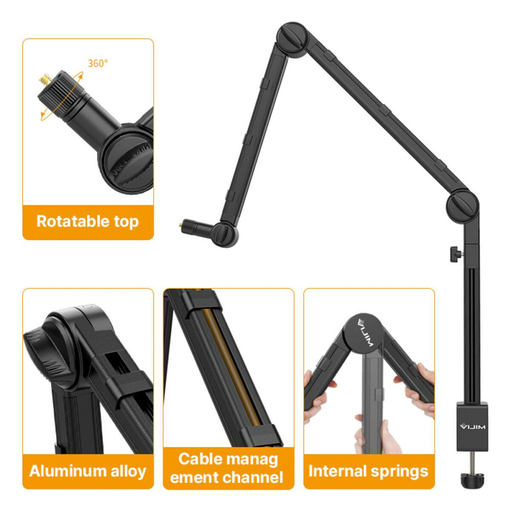 Штатив тримач Ulanzi Vijim microphone boom arm UV-2806 Одеса - фото 8
