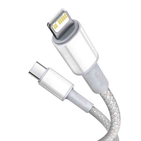 Кабель Type-C - Lightning Baseus High Density Braided для быстрой зарядки и передачи данных PD 20W 2m цвет Одесса