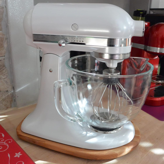 Скляна чаша для змішування, сумісна з міксерами KitchenAid з похилою головкою об'ємом 4,5 та 5л, скляна чаша для змішування Київ