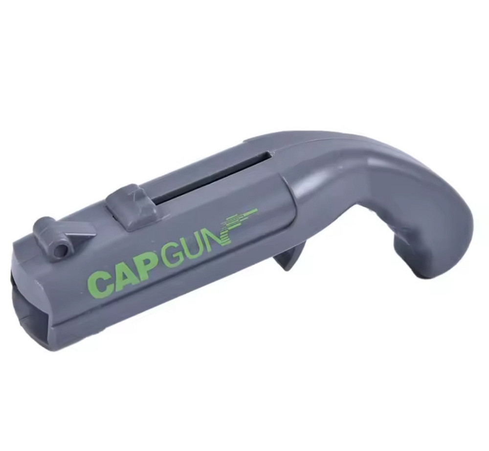 Открывалка игрушка для бутылок у форме пистолета 13 см серый Киев - изображение 4