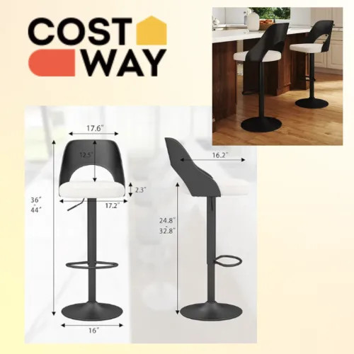 Барні стільці Navare комплект із двох стільців для кухні та барної стійки Київ - фото 5