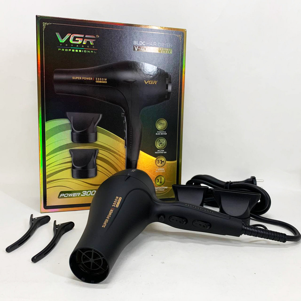 Фени для сушіння волосся VGR V-406 3000Вт, Зручний фен для домашнього використання HP-14 Івано-Франківськ - фото 5