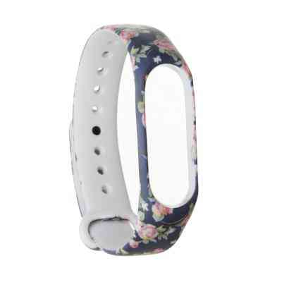 Ремешок для фитнес браслета Armorstandart для Xiaomi Mi Band 4/3 Blue Flowers (ARM52066) Винница