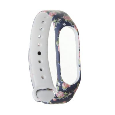 Ремешок для фитнес браслета Armorstandart для Xiaomi Mi Band 4/3 Blue Flowers (ARM52066) Винница - изображение 1