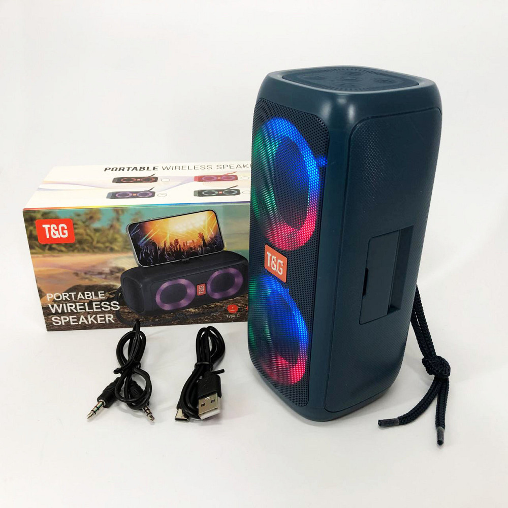 Bluetooth колонка з якісними басами TG333, Bluetooth музична колонка Портативна блютуз QI-44 Івано-Франківськ - фото 3