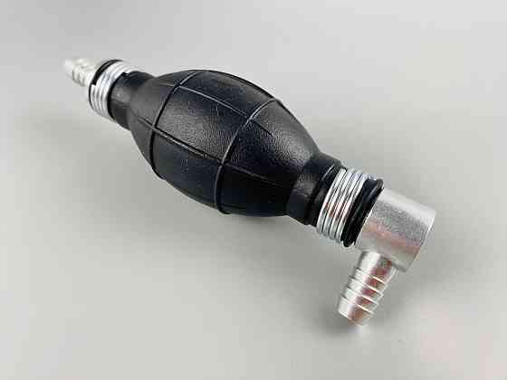 Ручний насос для перекачування рідини з клапаном масло-бензостійка гума алюмінієві наконечники d=8 мм Мукачево